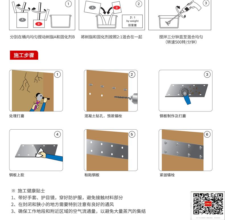 包钢兴仁粘钢加固施工过程